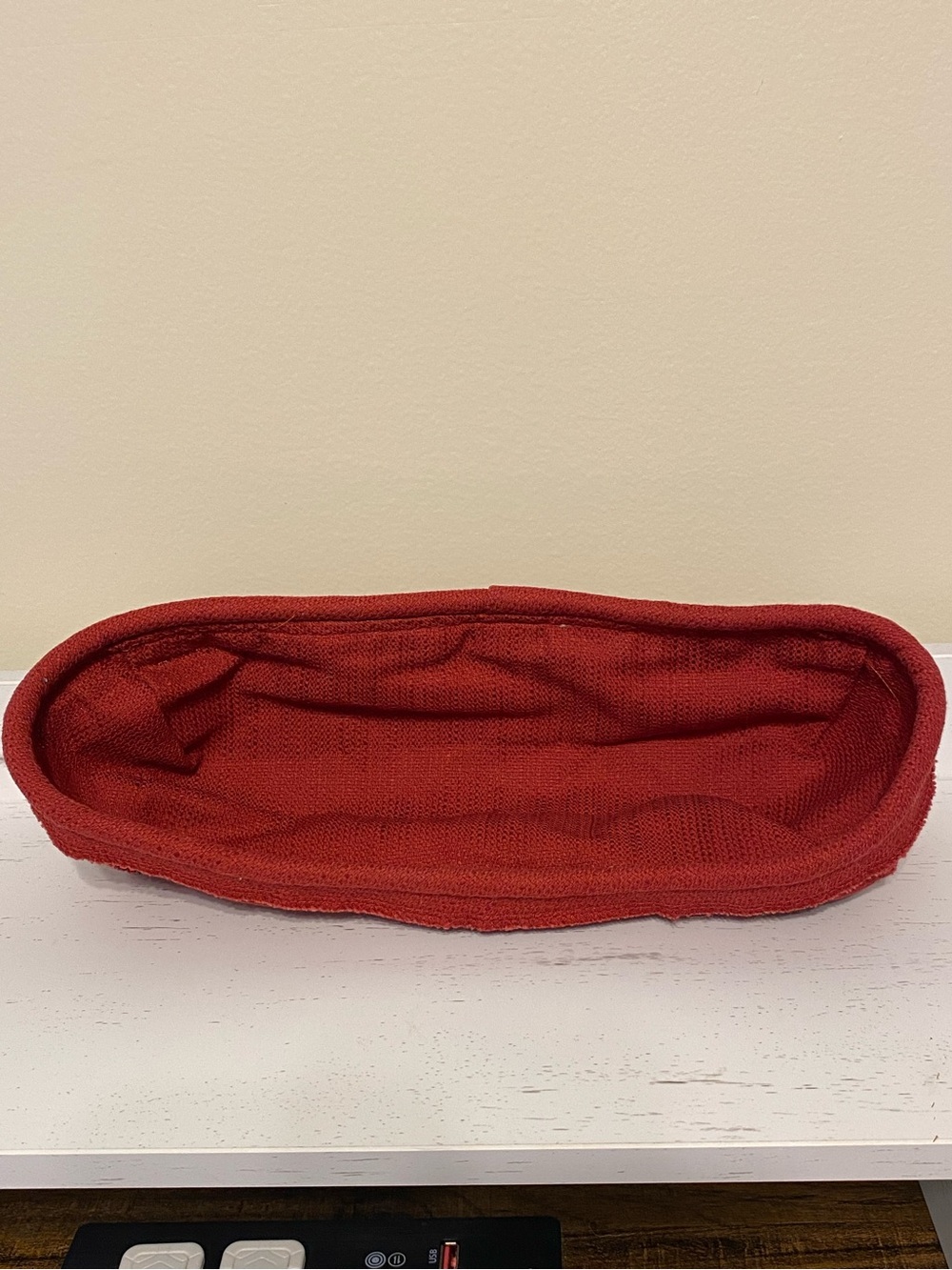 Longaberger Cracker Basket LINER ONLY 11.5" Red Burgundy